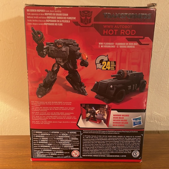 Transformers Studio Series 50 WWII Autobot Hot Rod Last Knight Movie 50 Deluxe - Picture 2 of 5